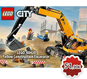 Toymania Online Lego Shop Θεσσαλονικη LEGO CITY 60420 Yellow Construction Excavator 