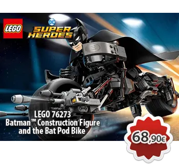 Toymania Online Lego Shop LEGO DC COMICS SUPER HEROES 76273 Batman™ Construction Figure and the Bat Pod Bike 