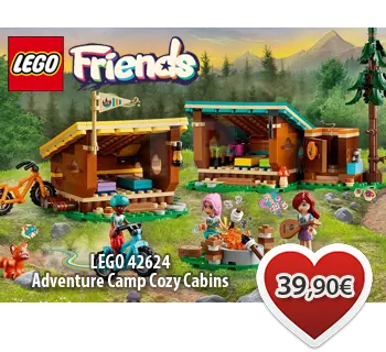 Toymania Online Lego Shop Θεσσαλονικη LEGO Friends 42624 Adventure Camp Cozy Cabins 
